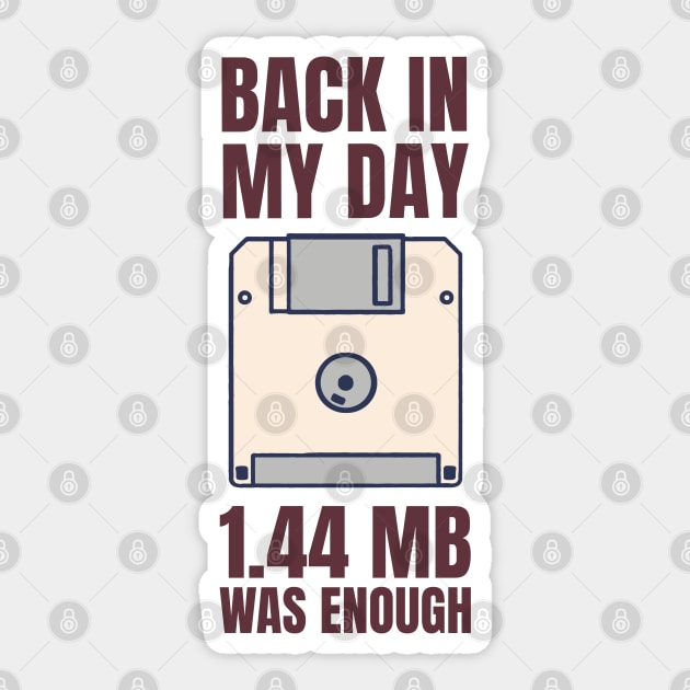 Retro Computer - Back In My Day Sticker by Issho Ni